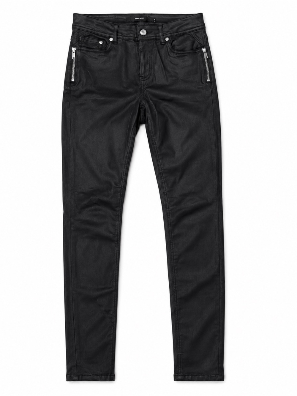 Vero Moda Black leather Skinny with Zip Pockets